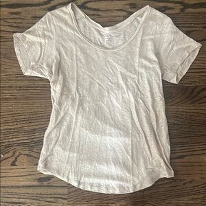 JCrew womens tee - gold shimmer - size small